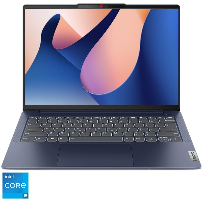 Laptop Lenovo IdeaPad Slim 5 14IRL8 cu procesor Intel® Core™ i5-13420H pana la 4.6 GHz, 14, WUXGA, OLED, 16GB, 1TB SSD, Intel® UHD Graphics, No OS, Abyss Blue