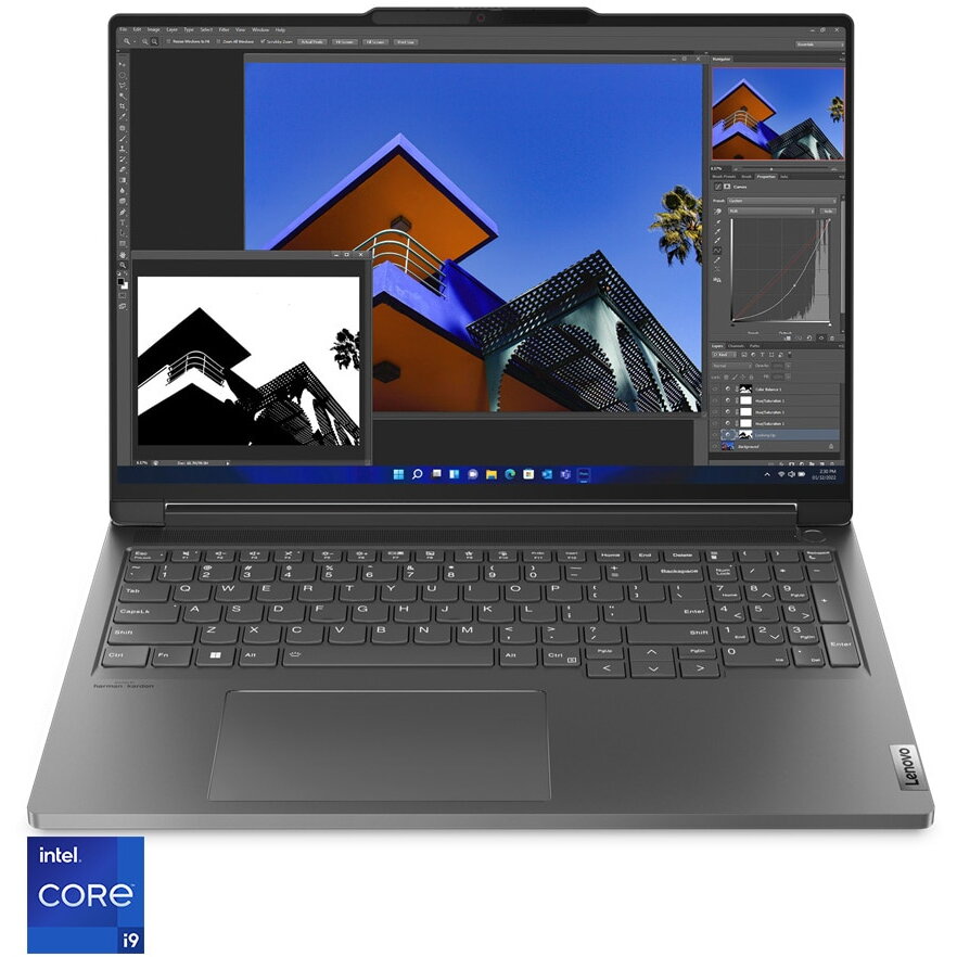 Laptop Lenovo ThinkBook 16p G4 IRH cu procesor Intel® Core™ i9-13900H pana la 5.4 GHz, 16, 3.2K, IPS, 165Hz, 32GB, 1TB SSD, NVIDIA® GeForce RTX™ 4060 8GB GDDR6, Windows 11 Pro, Storm Grey, 3-year, Courier or Carry-in