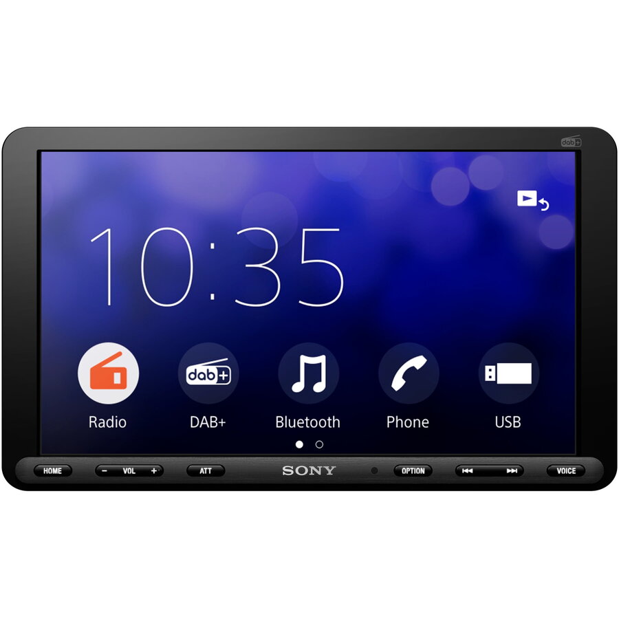 Multimedia Player auto Sony XAVAX8150, Extra Bass, Ecran 8,95 inch, Android Auto, Apple CarPlay, WebLink Cast, Amplificator, 4 x 55W, Negru