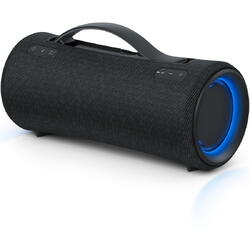 Boxa portabila Sony SRS-XG300B, MEGA BASS, Efect de lumini, Bluetooth, Rezistenta la apa IP67, Autonomie 25 ore, Incarcare rapida, Incarcare telefon, Negru