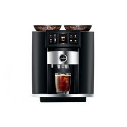 Espressor automat Jura GIGA 10 Diamond Black (EA), 2300 W, 15 bar, 2.6 l, recipient boabe 2 x 280 g, 35 bauturi, WiFi in standard, afisaj Panou Panorama Coffee, 2 rasnite ceramice reglabile electronic, incalzire Thermblock, Negru