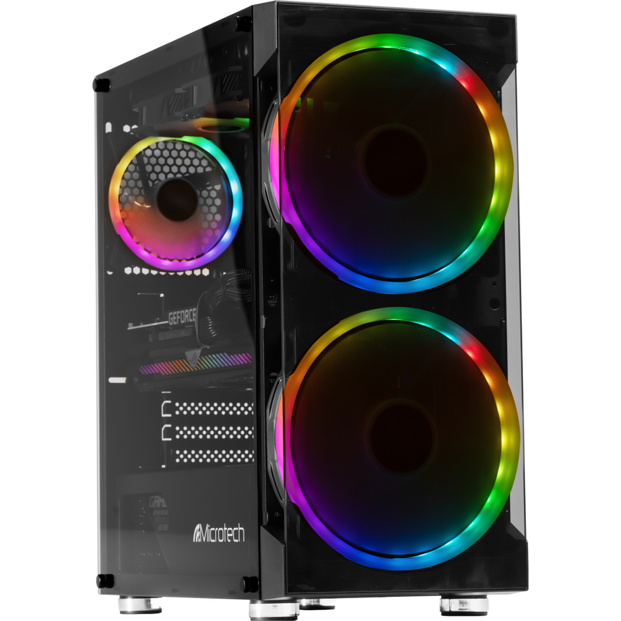 Sistem Desktop PC Gaming Ludix cu procesor AMD Ryzen 5 5600X, 16GB DDR4, 512GB SSD NVMe 2280, NVIDIA GeForce GTX 1650, Windows 11