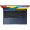 ASUS Laptop VivoBook 15 A1504VA cu procesor Intel®Core™ i3-1215U pana la 4.40 GHz, 15.6", Full HD, 8GB, 512GB SSD, Intel® UHD Graphics, No OS, Quiet Blue