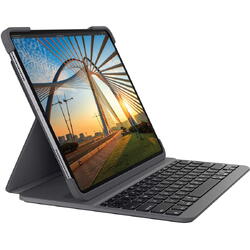 Logitech Husa cu tastatura Slim Folio pentru iPad 7th/ 8th/ 9th gen, Layout Germana, Grey