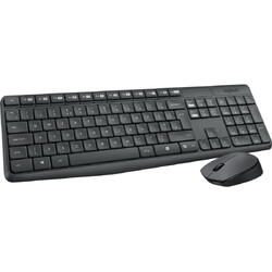 Logitech Kit tastatura + mouse 920-008889, wireless, negru, DE