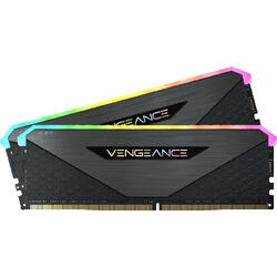 Memorie Corsair Vengeance RGB RT Gunmetal 32GB DDR4 3600MHz CL18 Dual Channel Kit