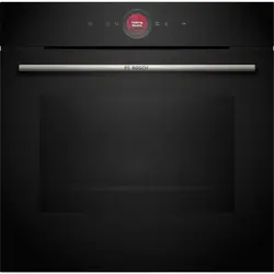 Cuptor incorporabil Bosch HBG7742B1, Electric, 71 l, Multifunctional, 14 functii , Autocuratare pirolitica, Grill, Home Connect, Clasa A+, Negru