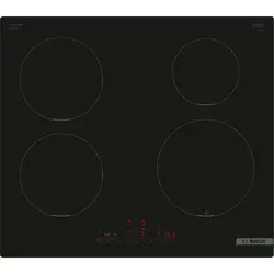 Plita incorporabila Bosch PUE611HC1E, Inductie, 4 zone de gatit, PerfectFry Plus, Home Connect, Power Boost , 60cm, Negru
