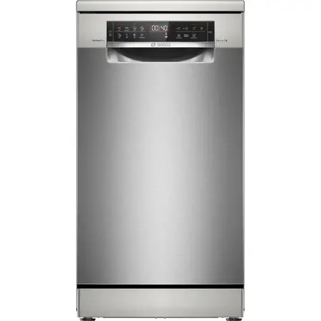 Masina de spalat vase Bosch SPS6YMI14E, 10 seturi, 8 programe, Home Connect, AquaStop, PerfectDry, Clasa B, 45 cm, Inox
