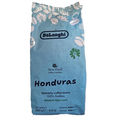 Cafea boabe DeLonghi Honduras Light, DLSC621, 100% Arabica, Grad de prajire mediu-usor, 250 g