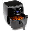 Friteuza cu aer cald Nutribullet XXL Digital Air Fryer 0C12500002, gatire fara ulei, 1800 W, 7L, 1,4kg, 8 programe presetate, afisaj digital, negru