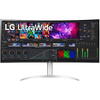 LG Monitor LED,  40", Nano-IPS, HDR10, 21:9, 5120x2160, 5ms, 300cd, HDMI, TB , DP, USB-C, difuzor, Argintiu