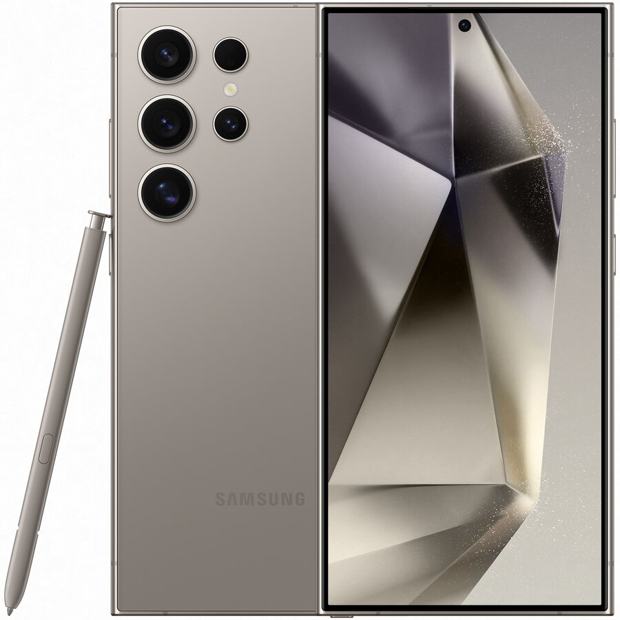 Telefon mobil Samsung Galaxy S24 Ultra, Dual SIM, 12GB RAM, 512GB, 5G, Titanium Gray