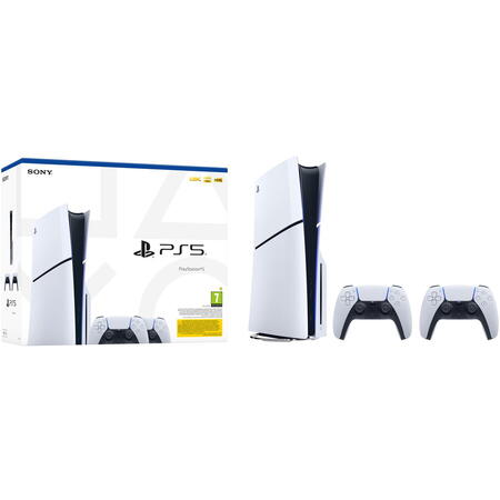 Consola PlayStation 5 (PS5) Slim, 1TB SSD, D-Chassis + Extra controller