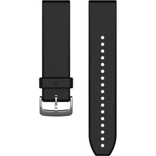Curea ceas smartwatch Garmin QuickFit, 22mm, Silicone, Black/Silver