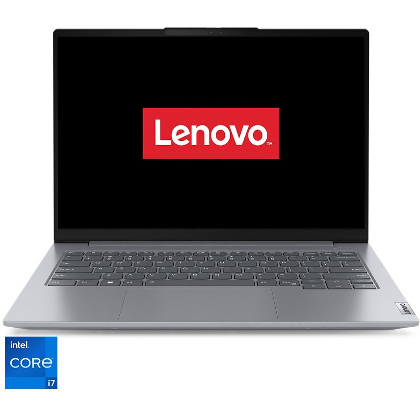 Laptop Lenovo ThinkBook 14 G6 IRL cu procesor Intel® Core™ i7-13700H pana la 5.0 GHz, 14, WUXGA, IPS, 32GB, 1TB SSD, Intel® Iris® Xe Graphics, No OS, Arctic Grey, 3Y Courier or Carry-in upgrade