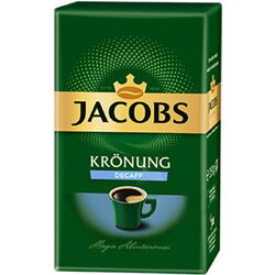 Cafea macinata decofeinizata Jacobs Kronung Alintaroma, 250g