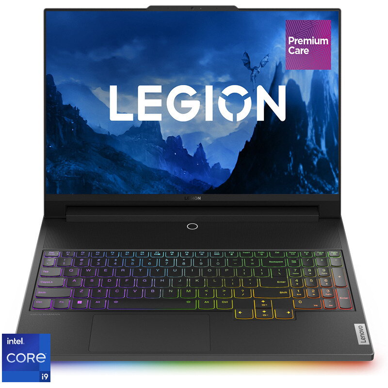 Laptop Gaming Lenovo Legion 9 16IRX9 cu procesor Intel® Core™ i9-14900HX pana la 5.8 GHz, 16, 3.2K, 64GB, 2 x 1TB SSD, NVIDIA GeForce RTX 4080 12GB GDDR6, No OS, Carbon Black, 3y on-site, Premium Care
