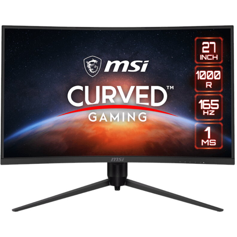 Monitor LED MSI Gaming Optix G271CQR Curbat 27 inch QHD VA 1 ms 165 Hz FreeSync Premium