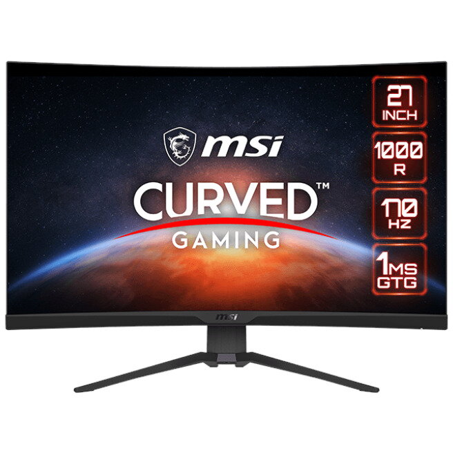 Monitor LED MSI Gaming MAG 275CQRF-QD Curbat 27 inch QHD VA 1 ms 170 Hz USB-C KVM HDR FreeSync Premium