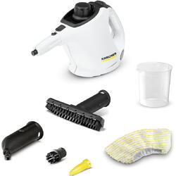 Aparat de curatat cu abur Karcher SC 1, 1.516-400.0, 1200 W, 3 bar, rezervor 0.2L, incalzire 3 min, Alb/Negru