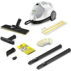 Aparat de curatat cu abur Karcher SC 4 EasyFix, 1.512-630.0, 2000W, 3.5 Bar, 0.5/0.8L, incalzire 4 min, Alb/Negru