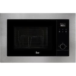 Cuptor cu microunde incorporabil Teka MS 620 BIS, 20 l, 700 W, Digital, Touch Control cu afişaj TFT, Grill Quartz, Negru/Inox