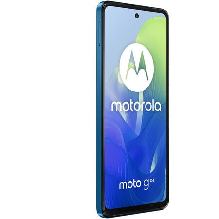 Telefon mobil Moto g04, Dual SIM, 4GB RAM, 64GB, Satin Blue