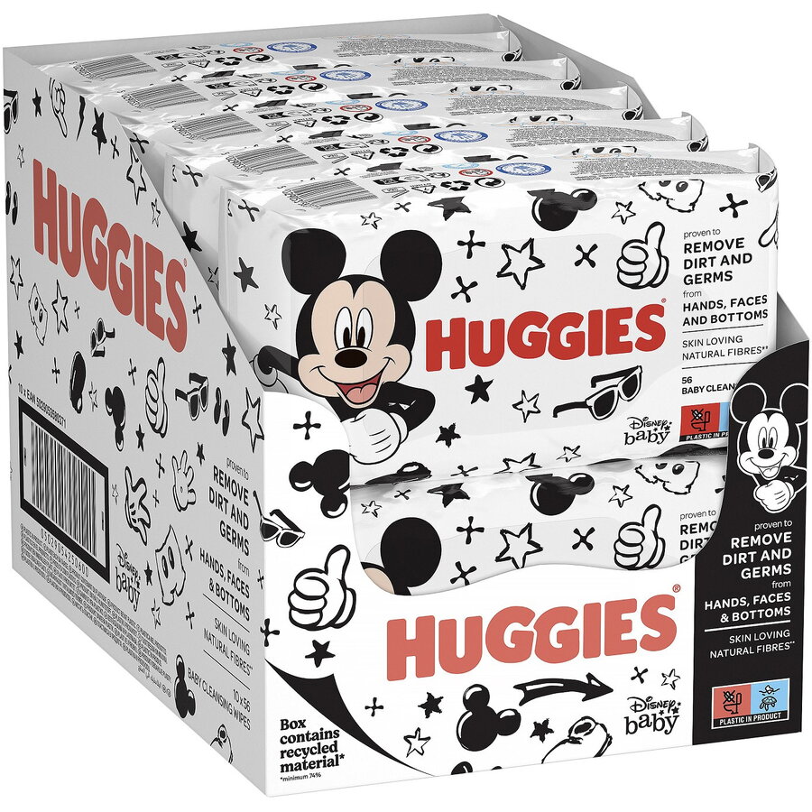 Servetele umede Huggies Mickey Mouse 10 pachete x 56 , 560 bucati