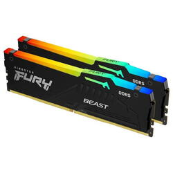 Memorie Kingston FURY Beast RGB 64GB DDR5 6000MHz CL36 Dual Channel Kit