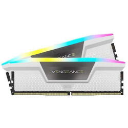 CORSAIR Memorie Vengeance RGB White 32GB DDR5 6000MHz CL36 Dual Channel Kit