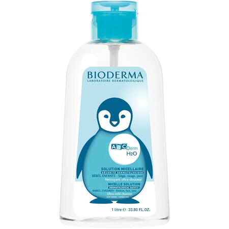 Solutie micelara Bioderma ABCDerm, cu pompita inversa, 1 l