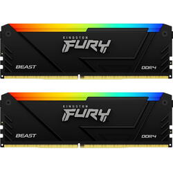KINGSTON Memorie FURY Beast RGB 32GB DDR4 3200MHz CL16 Dual Channel Kit