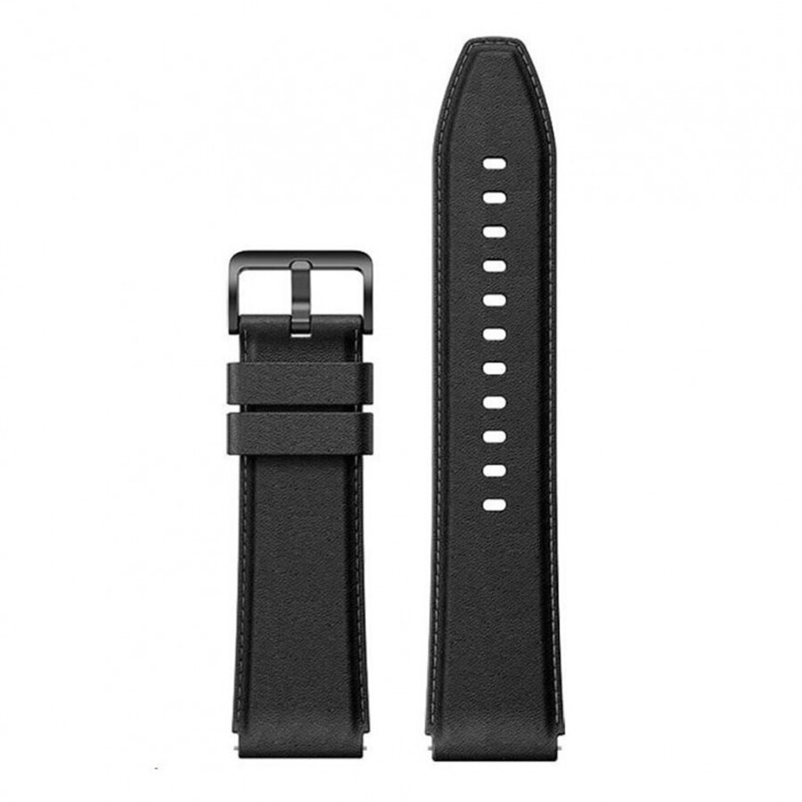 Curea smartwatch din piele, Compatibila cu Xiaomi Watch S1, Negru