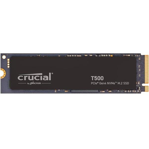 SSD, Crucial, T500, 1TB, PCIe, Gen4, NVMe, M.2 SSD, CT1000T500SSD8, Negru