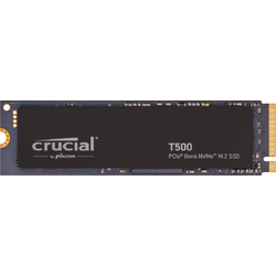 SSD, Crucial, T500, 2TB, PCIe, Gen4 NVMe M.2 SSD, Negru