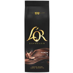 Cafea boabe, L'OR Espresso Forza, intensitate gust 9, 500 g
