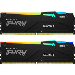 KINGSTON Memorie FURY Beast RGB 16GB DDR5 5600MHz CL40 Dual Channel Kit