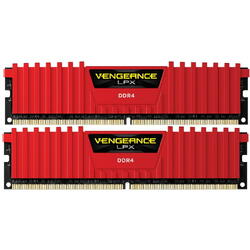 CORSAIR Memorie Vengeance LPX Red 32GB DDR4 2666MHz CL16 Dual Channel Kit