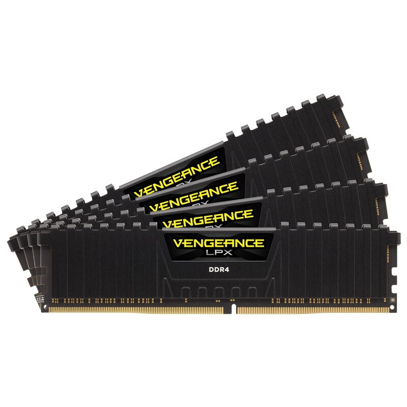 Memorie Vengeance LPX Black 64GB DDR4 2666MHz CL16 Quad Channel Kit