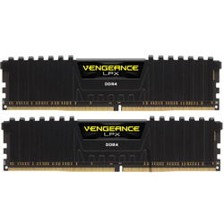 CORSAIR Memorie Vengeance LPX Black 16GB DDR4 2666MHz CL16 Dual Channel Kit