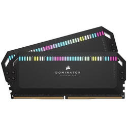 CORSAIR Memorie DOMINATOR PLATINUM XMP 3.0 Black Heatspreader, DDR5, 6000MT/s 32GB (2x16GB), CL36, RGB