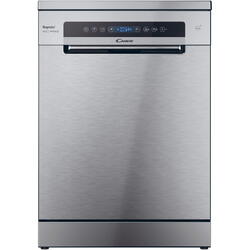 Masina de spalat vase Candy Rapido CF 4C6F0X, 14 seturi, 8 programe, Clasa C, Wi-Fi, Motor Inverter, Automatic Open Door, 60 cm, Inox