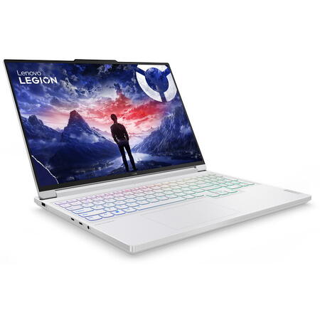Laptop Lenovo Gaming 16'' Legion 7 16IRX9, 3.2K IPS 165Hz G-Sync, Procesor Intel® Core™ i9 14900HX (36M Cache, up to 5.80 GHz), 32GB DDR5, 1TB SSD, GeForce RTX 4070 8GB, No OS, Glacier White, 3Yr Onsite Premium Care