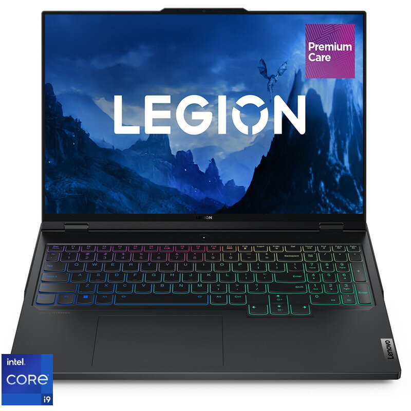 Laptop Lenovo Gaming 16'' Legion Pro 7 16IRX9H, WQXGA IPS 240Hz G-Sync, Procesor Intel® Core™ i9 14900HX (36M Cache, up to 5.80 GHz), 32GB DDR5, 1TB SSD, GeForce RTX 4080 12GB, No OS, Eclipse Black, 3Yr Onsite Premium Care