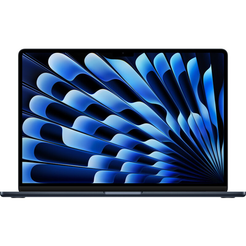 Laptop Apple MacBook Air 15 cu procesor Apple M3, 8 nuclee CPU si 10 nuclee GPU, 8GB, 256GB SSD, Midnight, INT KB