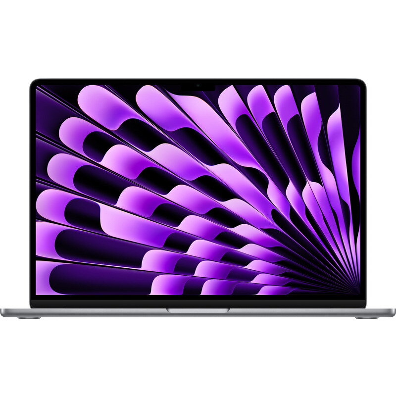 Laptop Apple MacBook Air 15 cu procesor Apple M3, 8 nuclee CPU si 10 nuclee GPU, 8GB, 512GB SSD, Space Grey, INT KB