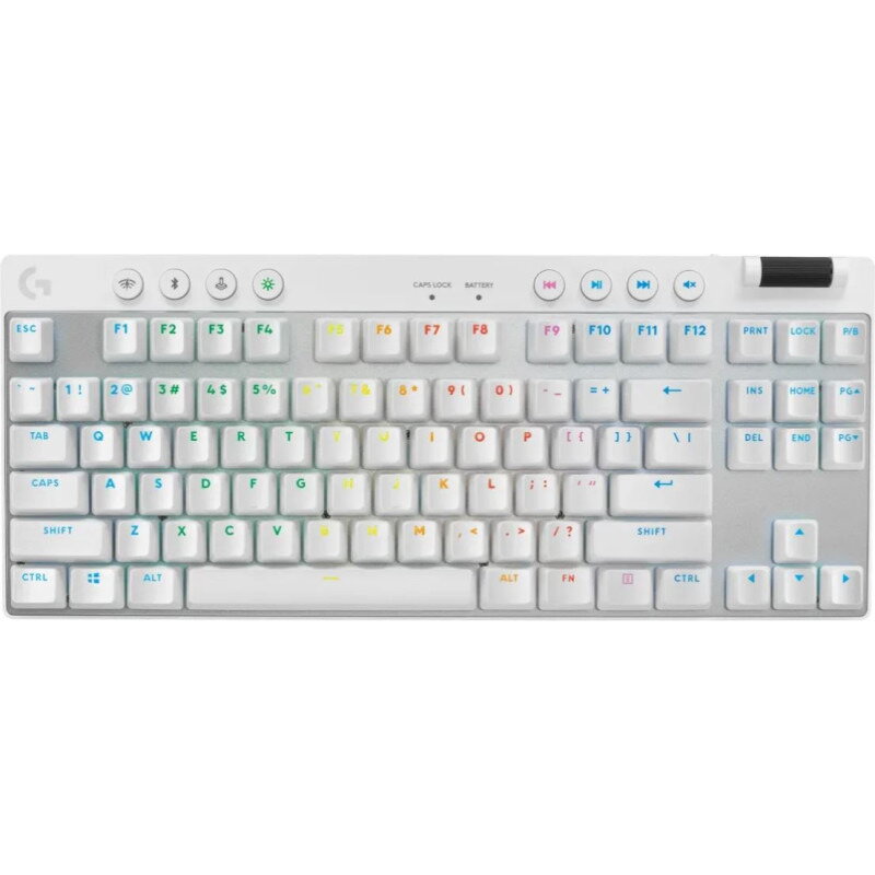 Tastatura Gaming Logitech G Pro X Tkl Lightspeed, Alb