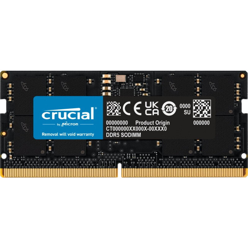 Memorie notebook Crucial 16GB, DDR5, 5600MHz, CL46, 1.1v