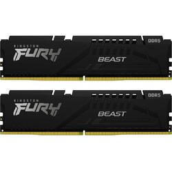 Kingston Memorie  RAM FURY Beast - 16 GB (2 x 8 GB Kit) - DDR5 5600 DIMM CL36